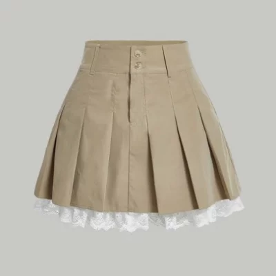 Falda mini plisada