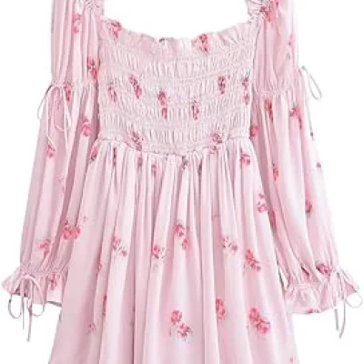 Pastel Floral Mini Dress