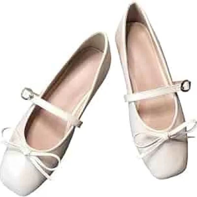 Bailarinas Mary Jane crema