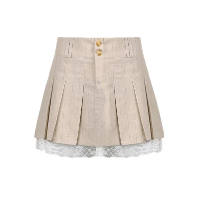 Falda mini plisada