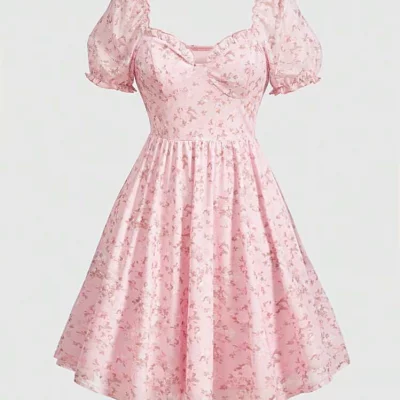 Pastel Floral Mini Dress