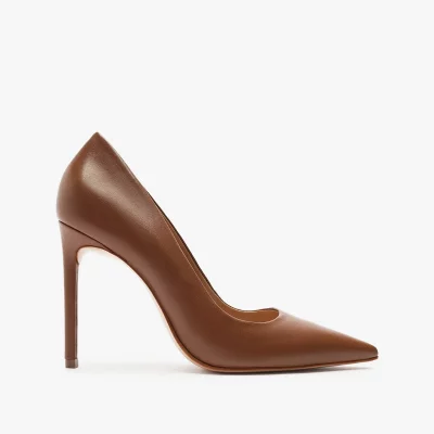 Brown Pointed Toe Stiletto Heels