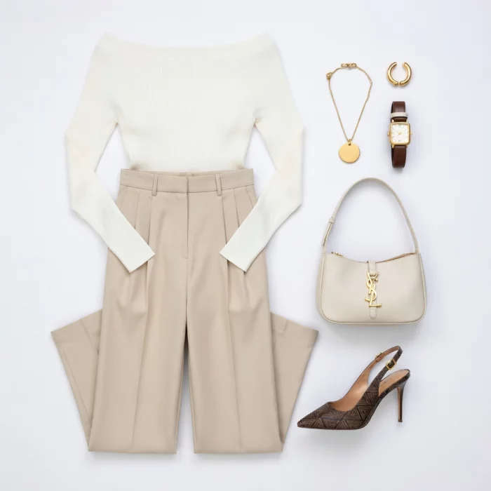 Quiet Luxury Neutral Look 10