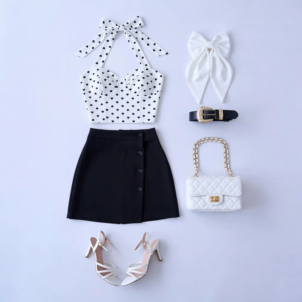 Coquette Heart Halter Look 30