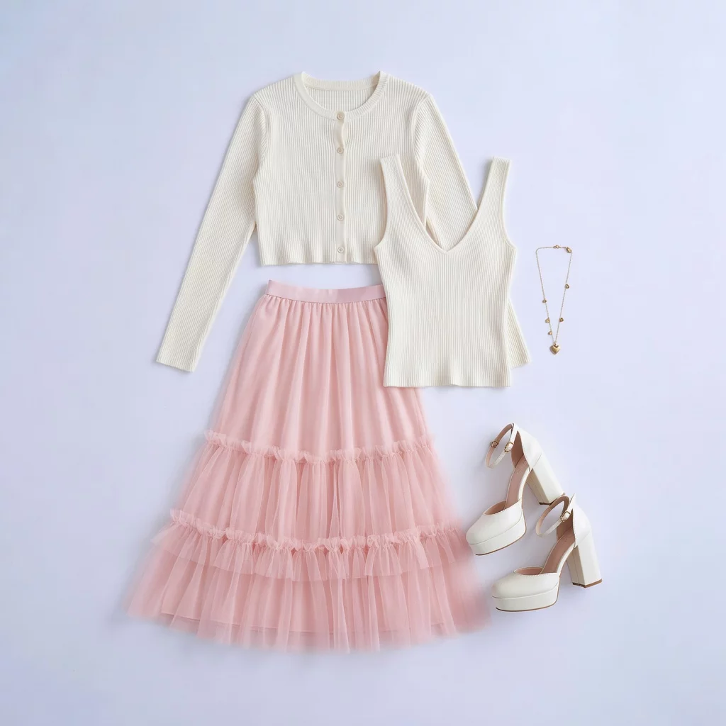 Träumerisches Pastell-Galentine-Brunch-Ensemble 20
