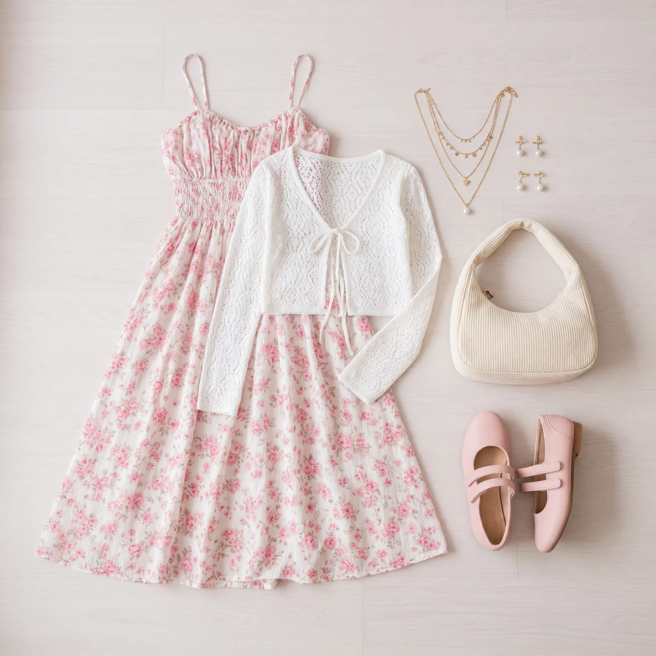 Dreamy Coquette Floral Midi 🌸🎀