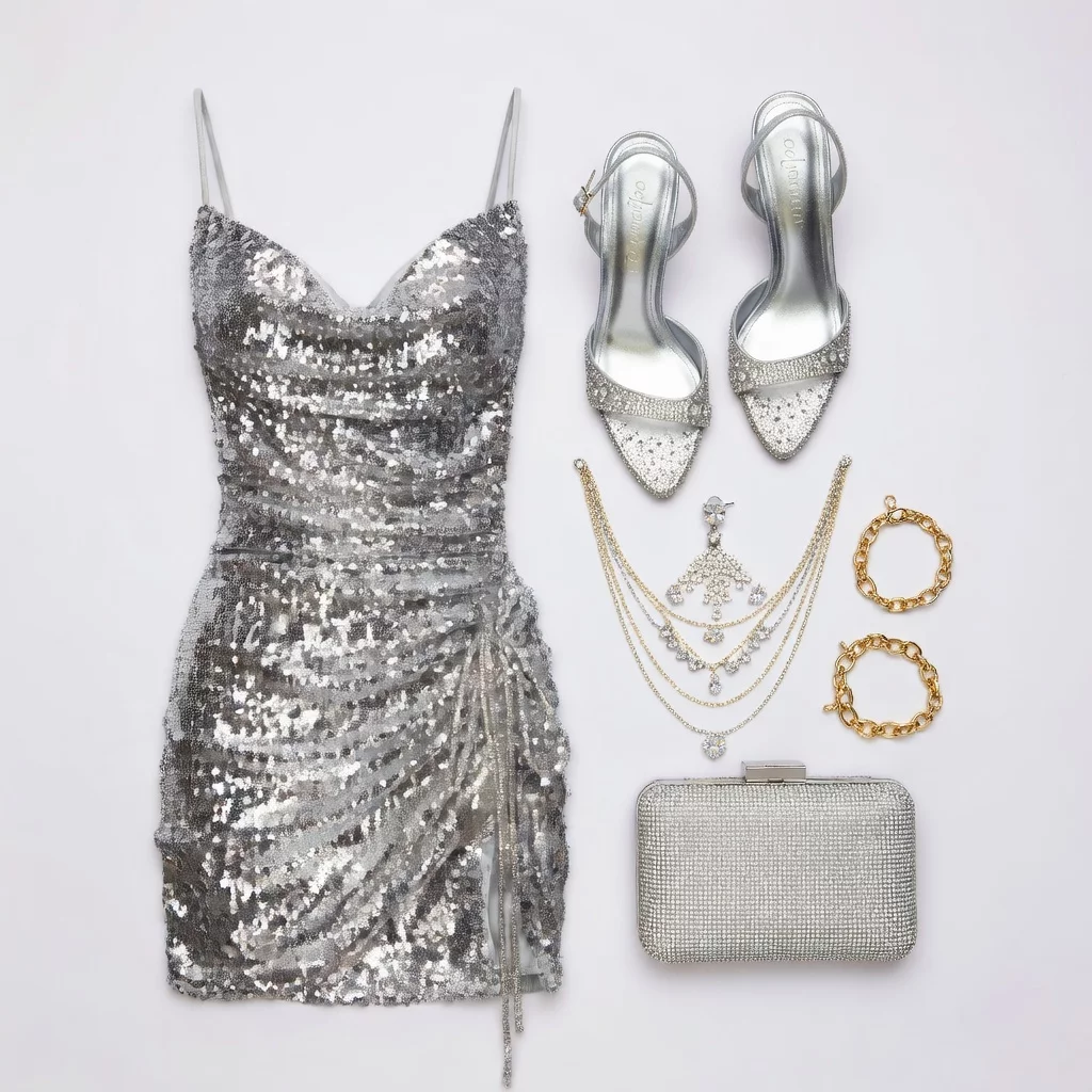Dazzling Silver Sequin Siren ✨ 20