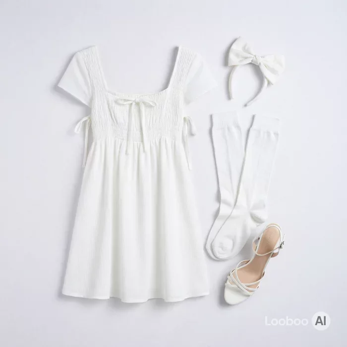 Coquette Weißes Mini-Kleid