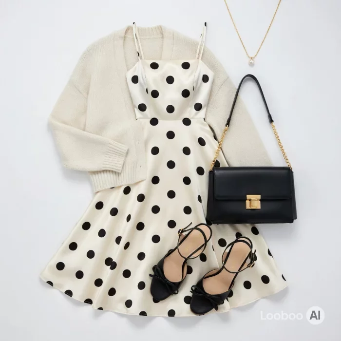Creme Polka-Dot Coquette Traum ✨ 50