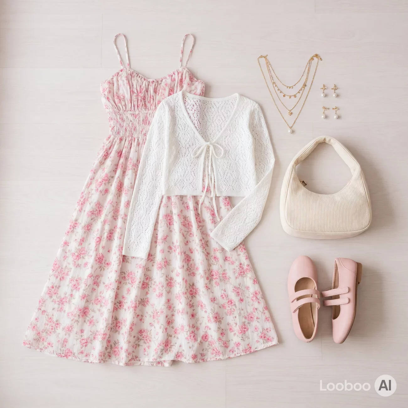 Dreamy Coquette Floral Midi 🌸🎀