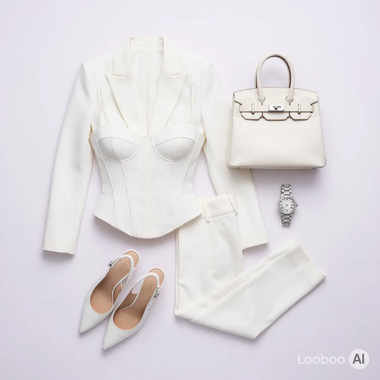 Monochrome White Quiet Luxury Ensemble