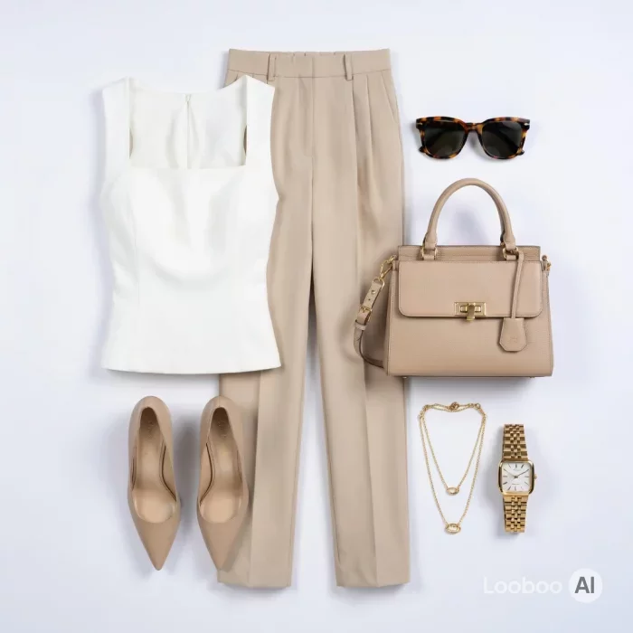 Minimalist Neutral Chic Flat Lay