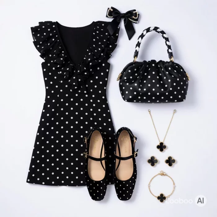 Polka Dot Ruffles & Coquette Bows π