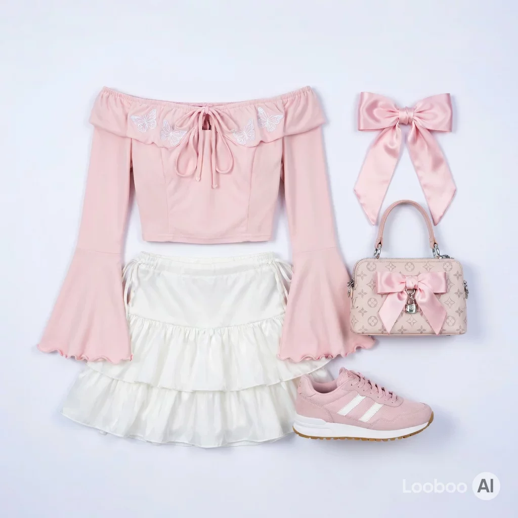 Coquette Pink Butterfly Look