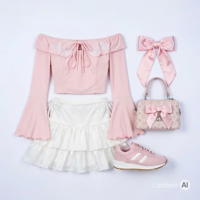 Coquette Pink Butterfly Look