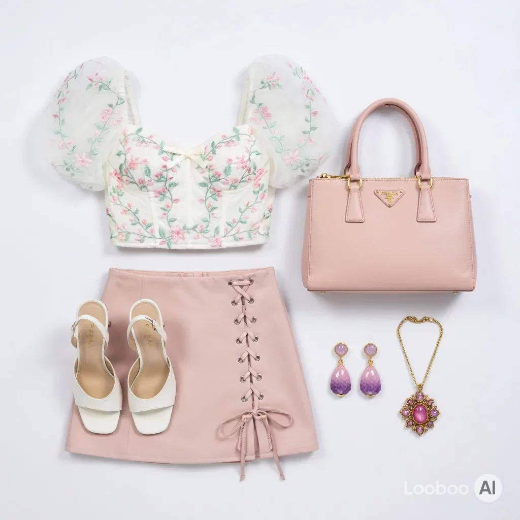 Romantic Blush Pink Brunch Outfit 30
