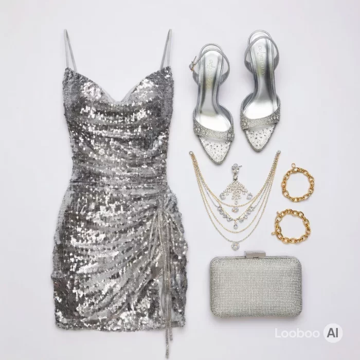 Dazzling Silver Sequin Siren ✨